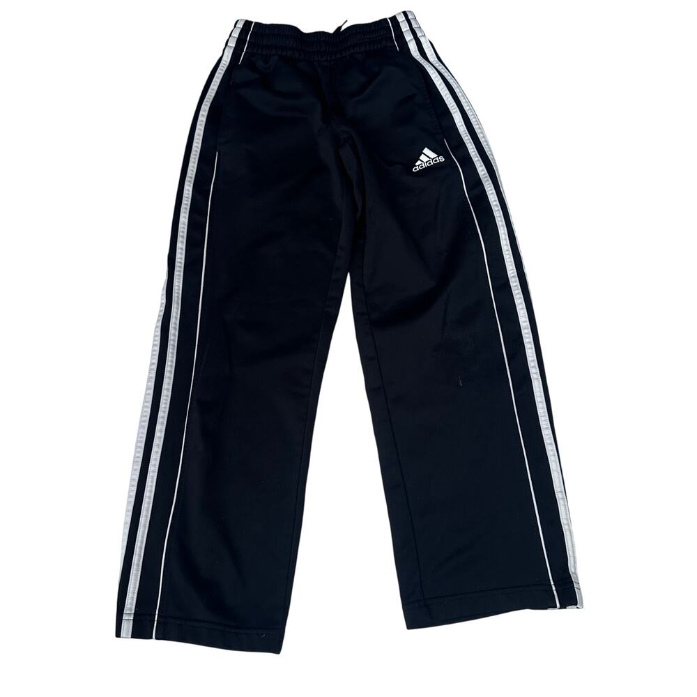 Adidas Black Stripe Track Pants - Size Small (8)